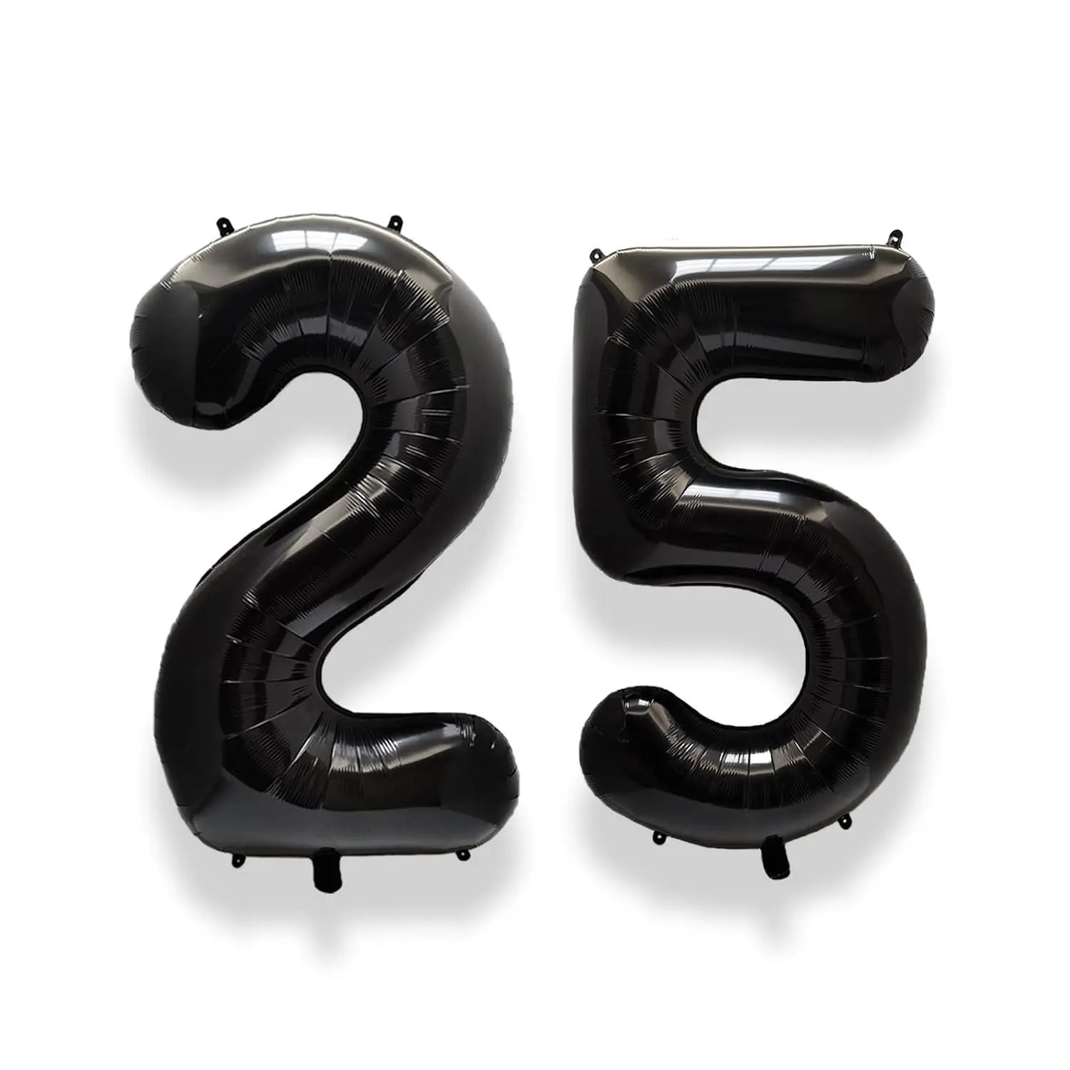 40 Inch Large 25 Balloon Numbers Black, Big Foil Number Balloons, Giant Helium Happy 25Th Birthday Party Decorations For Man And Women, Huge Mylar Anniversary Party Supplies