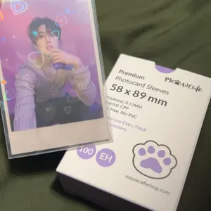 Meowcafe Premium CPP Card Sleeves In Box Design [57x88mm | 58x89mm |  59.5x91mm | 61x91mm] - TikTok Shop