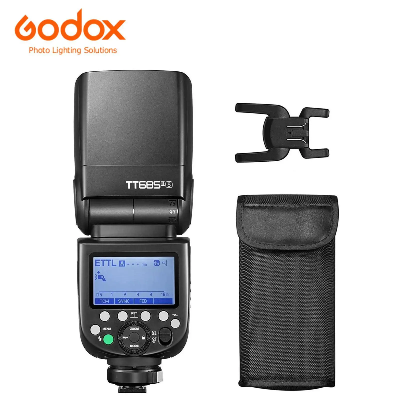 Godox TT685II-S Li-ion Speedlite Camera Flash Accessory for Sony a7 Series Cameras - TTL, HSS 1/8000s, 2.4G Wireless X System, 20-200mm, 64x76x190mm, Compatible with A7III, A7IV, A7C, A6700 (Upgraded Model), Includes Mini Stand