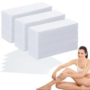 Non-Woven Hair Removal Waxing Strips Pack - 300 Count, 1.6x3.9 in, Smooth Finish, Hair Removal for Women, All Skin Types, Face & Body Beauty Care