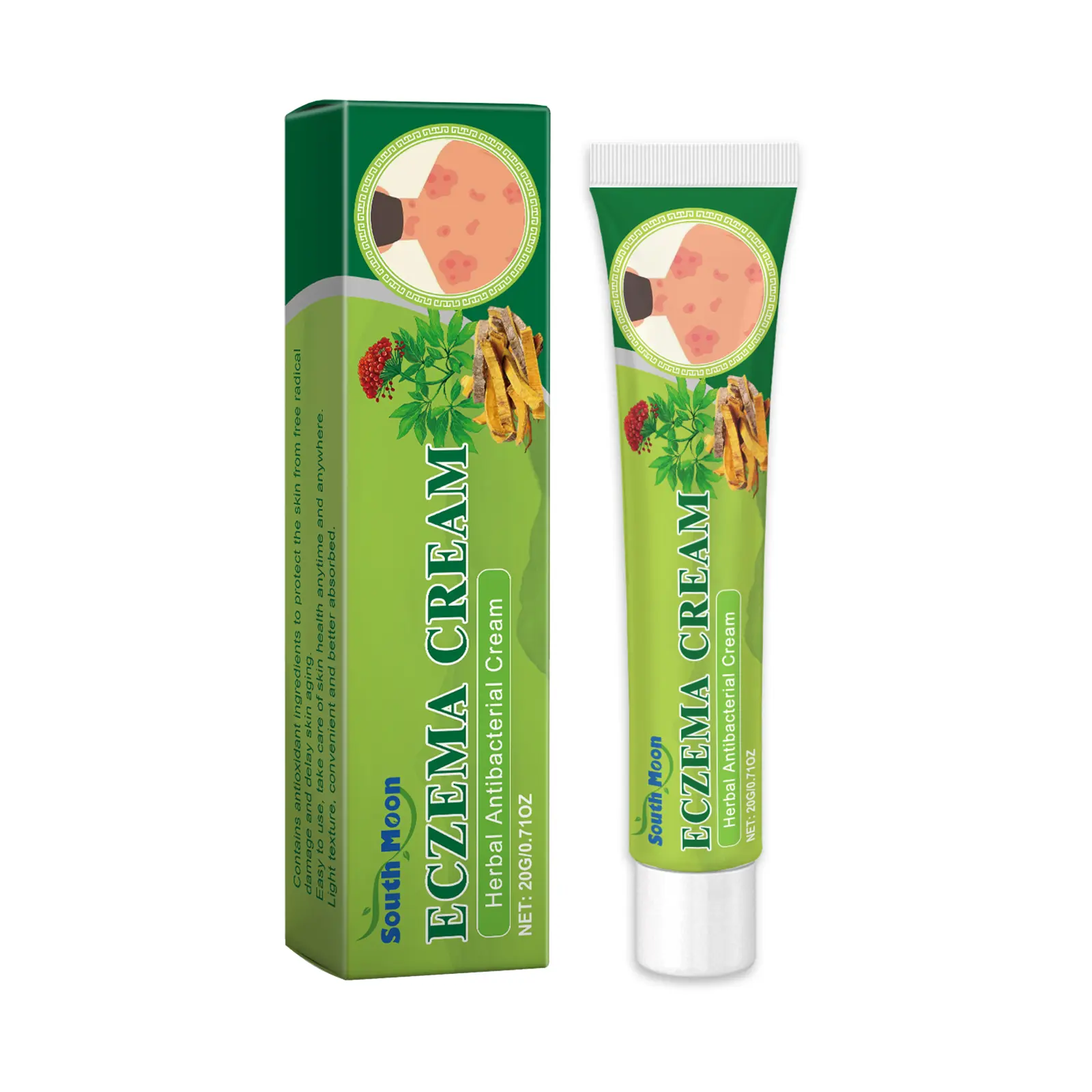 South Moon Herbal Skincare Cream — gentle nourishing care for hands and feet, helps reduce redness and smooth skin, Anti Itch Body Lotions & Creams