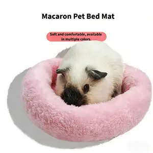 Macaron-style sleeping nest pad, suitable for hamsters, sugar gliders, squirrels, guinea pigs, dwarf rabbits, hedgehogs, etc.Made of comfortable material, available in sizes 7.87 inches and 5.51 inches.