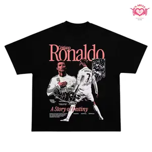 Adults and Youth Cristiano Ronaldo "A Story of Destiny" Graphic T-shirt, youth graphic tees, Ronaldo shirt, teen graphic tees, summer tee, mens clothing, youth boys clothing, kids clothing, streetwear, gift for fan
