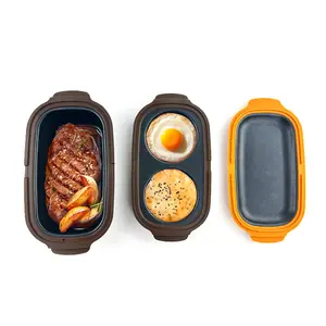 3-in-1 Microwave Egg Cooker for Quick Heating, Versatile for Oven and Microwave Use, Food Grade Silicone Material, Dishwasher Safe, Perfect for Breakfast Sandwiches