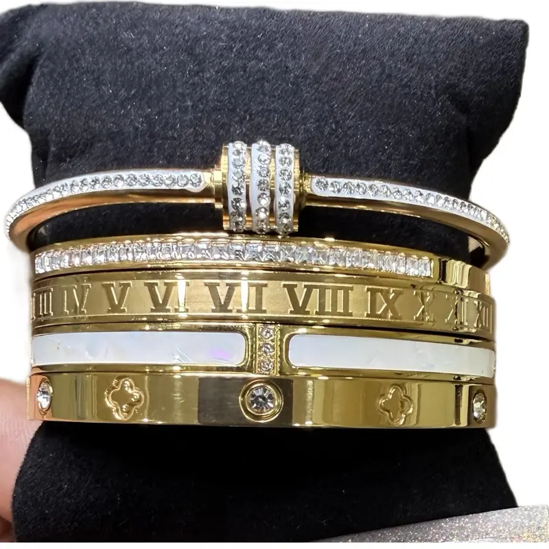 Roman 5pc Bangle Set