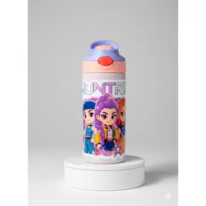Sip with Style – HUNTR Crew Edition" - "Cartoon Queens, Hydration Dreams - Kids water bottle - Kids Tumbler