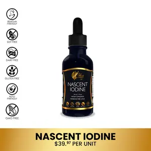 Coco March N.M.D Nascent Iodine Dietary Supplement 1 Fl oz, 500 Servings Fitness Healthcare Natural Bathroom Edible