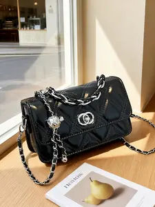 Fashionable Women's Bag 2026 New Style, Versatile Chain Crossbody Bag, Elegant Small Square Handbag, Trendy and Stylish Accessory, Crossbody Purse