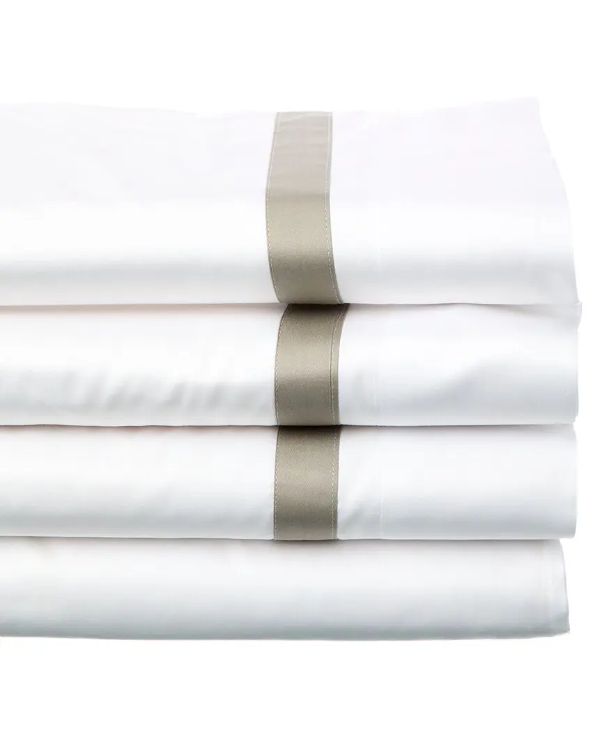 Dea Italian Linens 300 Thread Count Carlo Raso Crossing Sheet Set