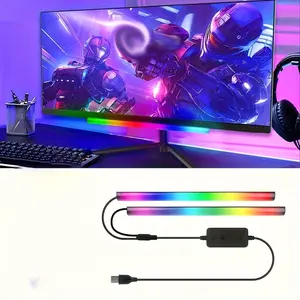 Computer Ambient Lighting for Gaming Room Decoration Dynamic Vibrant Energyefficient Smart Lighting in Sync with Music for Gamers & Tech Enthusiasts