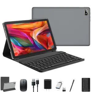 Tablet 2024 Newest Android Tablet 10 Inch Tablet 2 in 1 Tablet with Keyboard octa-core Tablet with 128GB ROM 1TB Expand 2.4G/5G WiFi Tablet HD Screen 13MP Camera 7000mAh/Bluetooth 5.0/Mouse/Stylus/Case 10  inch