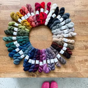 Scout DK Weight 2 Ply Heathered Wool Yarn for Knitting and Crochet 100 Gram 274 Yard Hank Corriedale & Merino Blend in Stunning Color Palette