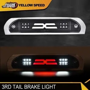 Fit For 2002-2009 Dodge Ram 1500 Black LED 3rd Tail Brake Light Cargo Lamp