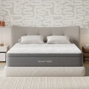 Sweetnight 14/16 inch Medium Gel Memory Foam Hybrid Mattresses, CertiPUR-US, OEKO-TEX Certified