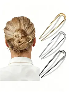 3pcs French Hair Pins for Women, Elegant Hair Pins for Buns, French Twists and Updos, Hair Accessories, Stylish Hairstyling Tools, Hair Clip Set