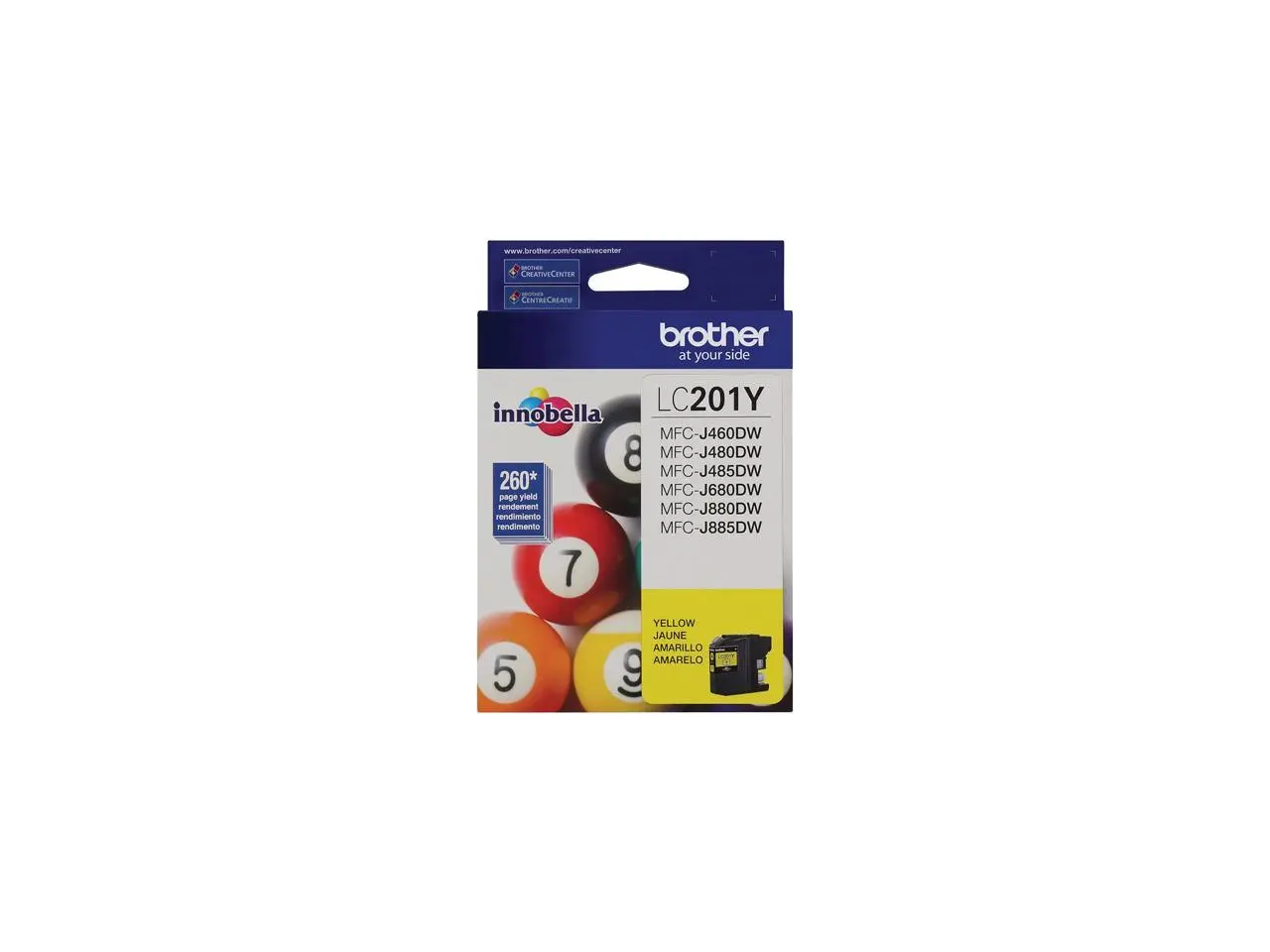 Brother Yellow Ink Cartridge (260 Yield) LC201Y Brother Yellow Ink Cartridge (260 Yield) LC201Y