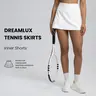 Colorfulkoala Women's Dreamlux High-Waisted Fitted Above-the-Knee Active Performance Skort - Sports Skort with Built-in Shorts, Pockets, Tennis Attire for Gym Workout Apparel, Skirts for Women