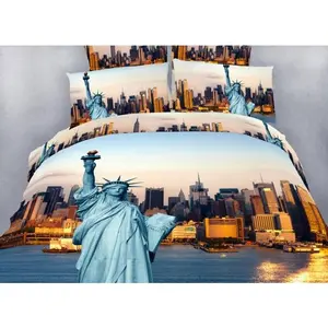 Dolce Mela  NYC City Themed King Size Bedding Duvet Cover Set