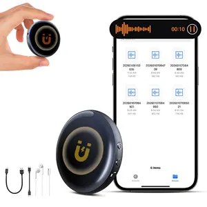 Ultra Magnetic Voice Recorder-One-Touch Recording,Record continuously for 96 hours,HD Noise Reduction,Long Battery,Large Storage,Include OTG adapter