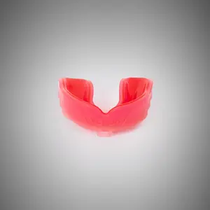 Venum Challenger Mouthguard - Strap/Strapless - Red Transparent Boxing Equipment Protective Gear