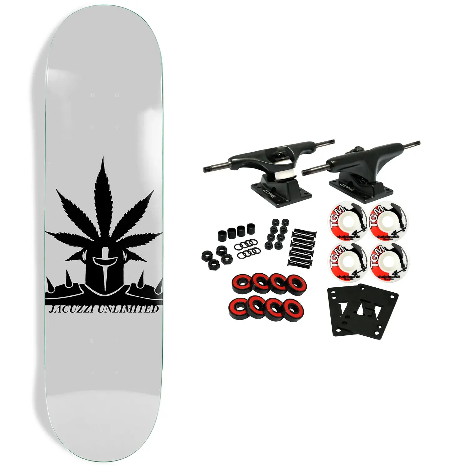 Jacuzzi Skateboard Complete Weedstar 8.5" x 32.2"