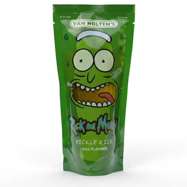 Van Holten's Pickles - Rick and Morty Pickle Rick - Character Pickle-In-A-Pouch