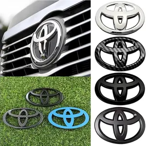 1Pcs Car Logo Front Bonnet Hood Rear Tail Trunk Emblem Auto Accessories For Toyota Crown C-hr PRIUS 86 harrier Vellfire Alphard