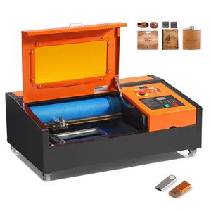Spring new arrivals  40W Desktop CO2 Laser Engraver, 12 x 8 in, 11.8 IPS Laser Cutter Machine with Water-Cooled Laser Tube, Compatible with CorelDRAW, Windows XP 7 8 10, EMF, JPG, PLT, WMF, for Wood Acrylic Fabric