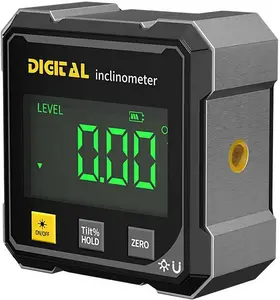 Radiaint Portable Magnetic Digital Angle Finder, 360° Magnetic Attachment Hardware Tool with Dual Laser Guide, Rechargeable Angle Gauge for Woodworking, Construction #Summervibes Protractor Inclinometer Easy to Use