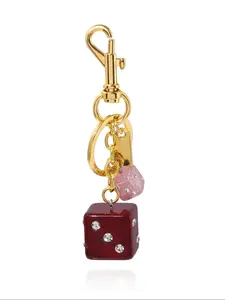 Cute Dice Design Keychain, Fashionable Bag Purse Charm Keychain for Women, Trendy All-match & Exquisite Keychain for Birthday Gift, Keychain for Bags