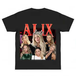 Alix Earle sexy cool For Graphic Tee Shirt DWTS 2025 For Casual Soft Cotton fashion Streetwear Top Trending Easy Care Machine Wash Safe Stars fan gift