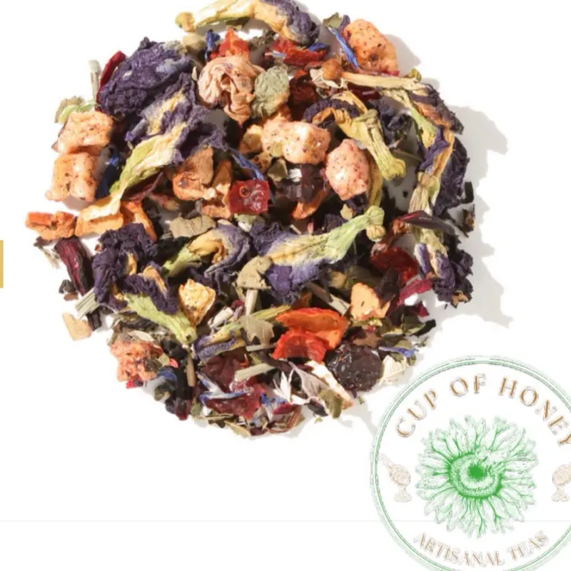 Butterfly Pea Tea, Organic Dried Flower Tea, Caffeine-Free Herbal Infusion for Beverage Making