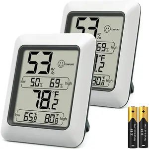 TP50 2 count Digital Hygrometer Indoor Thermometer Room Thermometer and Humidity Gauge with Temperature Humidity (Previously )