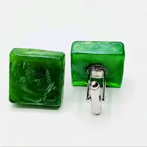Keens Jade Green Handmade Cufflinks