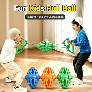 Fun Kids Pull Ball Toy – Improve Hand-Eye Coordination, Early Learning Fine Motor Skill Game for Toddlers, Sensory Pull String Activity, Travel Quiet Toy for Baby , Birthday Gift for Boys Girls