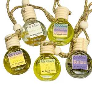 Hanging Car Air Freshener with Natural Essential Oils for Car Vent Decoration