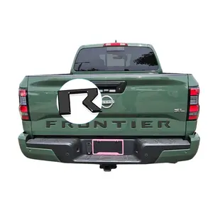 3D tailgate insert letters exterior accessories Compatible for 2022 2023 2024 2025 Nissan Frontier Tailgate Accessories 3m Strong Back adhesive  ABS engineering plastics Gloss black Car Truck not Decal