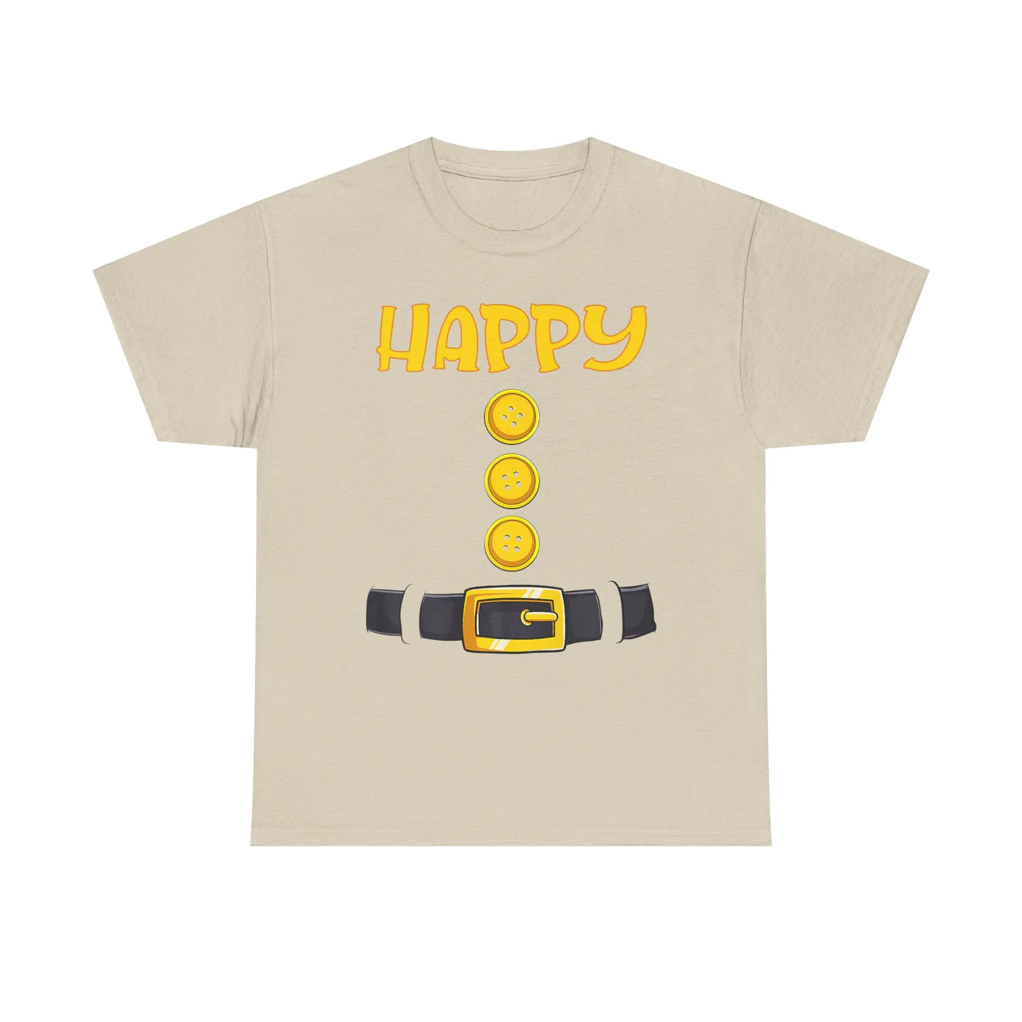 Halloween Seven Dwarfs Happy Tee, Funny Matching Shirt, DIY Costume, Unisex Cotton Tshirt, Halloween Tee, Halloween Costume