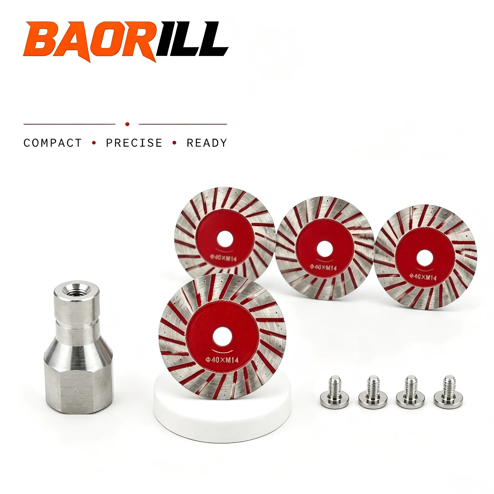 BAORILL 5PCS 40mm (1.57in) Mini Diamond Circular Saw Blades, Stone Cutting Discs for Granite, Marble, Angle Grinder Accessory, Angle Grinders Attachments for Carving, DIY Projects