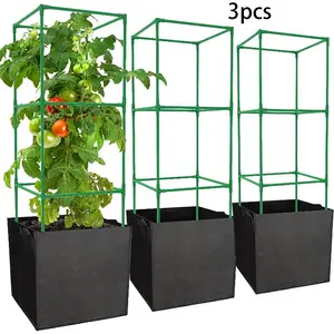3Pcs Extra Large Heavy Duty 7.0 Gallon Breathable Plant Grow Bags | Lightweight & Durable for Indoor & Outdoor Use, Ideal for Vegetables & Flowers, Traditional Style, Non-Woven Fabric