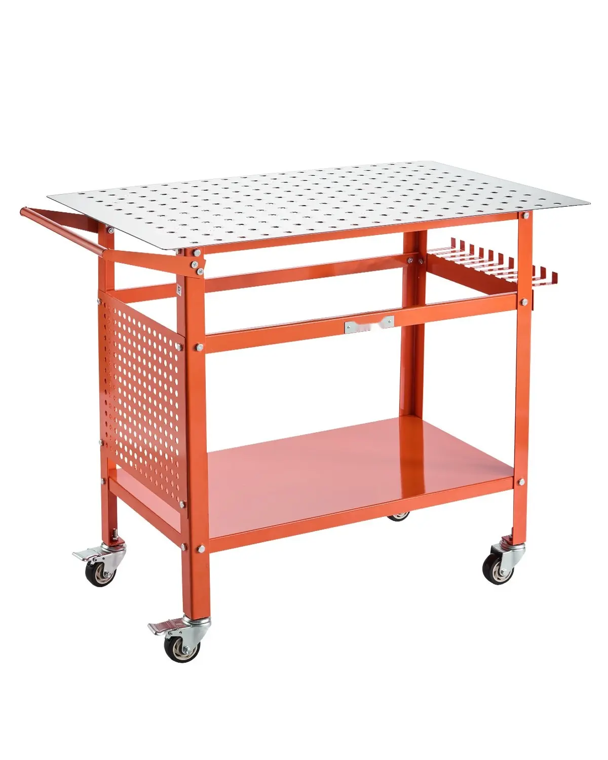 Welding Table 40x24 Inch Workbench For Metal Fabrication With 800 Lbs Static Weight Capacity, Heavy Duty Steel Construction, Industrial Grade Welding Station For Workshop Garage And DIY Projects, Large Flat Top Surface