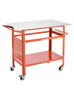 Welding Table 40x24 Inch Workbench For Metal Fabrication With 800 Lbs Static Weight Capacity, Heavy Duty Steel Construction, Industrial Grade Welding Station For Workshop Garage And DIY Projects, Large Flat Top Surface