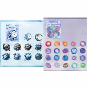 18.0-Sticker and Paper Material Pack for Junk Journaling, Scrapbooking, and Mixed Crafts