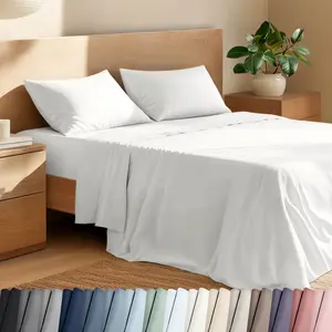 Bare Home Organic Cotton Percale Sheet Set