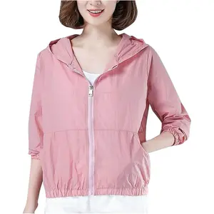 Women's Sun Protection Jacket UPF 50+ Lightweight Long Sleeve UV Shirt Summer SPF Hoodie for Outdoor Fishing Hiking