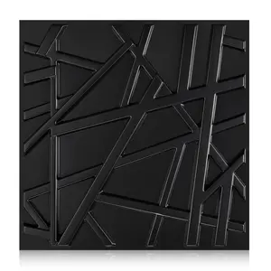 Grooved Textured Interior Wall Panels, PVC Patterned Wall Panels, Includes Installation Tape, Suitable for Living Rooms, Bedrooms, Offices