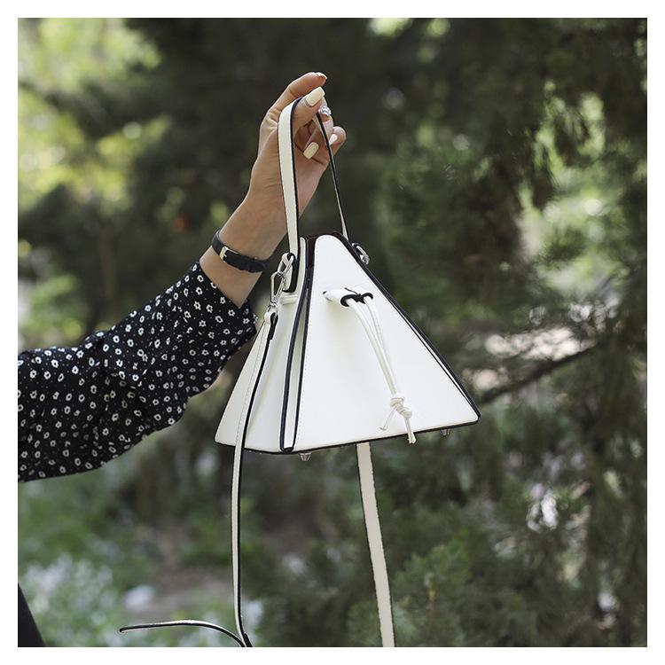 Retro Handheld Triangle Bag 2026 New Niche Design Trendy Women's Bag Ins Single Shoulder Crossbody Bag
