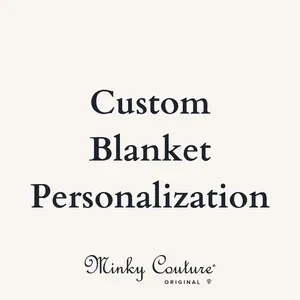 Custom Blanket Personalization Custom Blanket Personalization