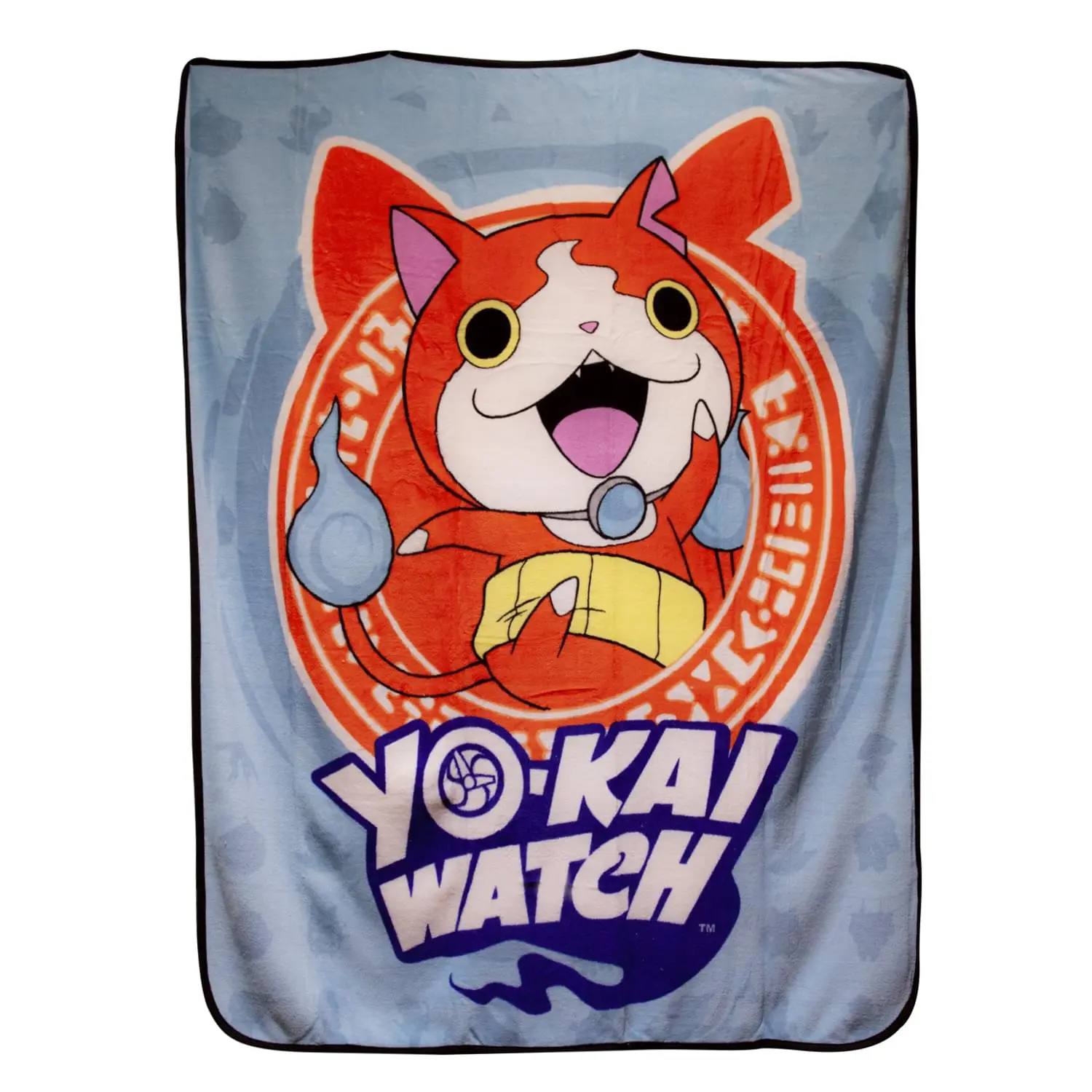 Official Licensed Yo-Kai Watch Jibanyan Character-Themed Fleece Fabric Throw Blanket, Lightweight, 50x60 in, Ideal for Snuggling Up