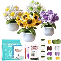 4 Flower Pot Crochet Kit